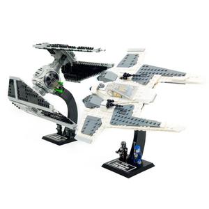 Display Stand for LEGO Star Wars 75348 Mandalorian Fang Fighter vs. TIE Interceptor | Ahsoka