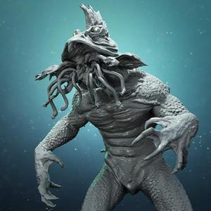 Party Beach Monster 3D Printing Figurine | Assembly