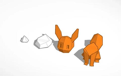 Lowpoly Eevee – Pokémon