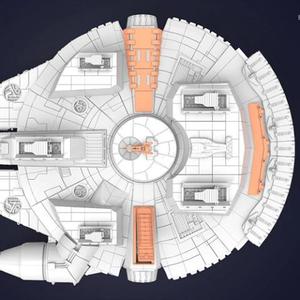 Millennium Falcon: Boarding Ramp, Gun | Exterior Parts Kit 5