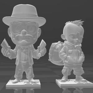 Breaking Bad Walt White & Jesse Pinkman Chibi Style