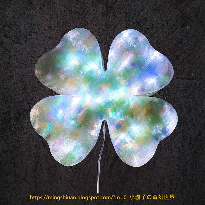 Shamrock Four Leaf Clover light box / storage box