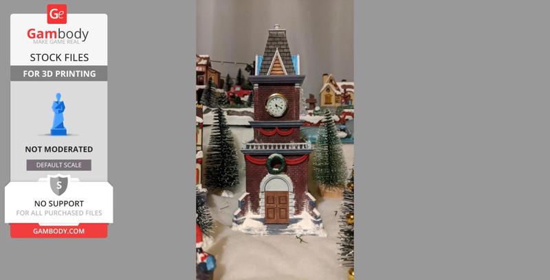 Christmas Village Clock Tower