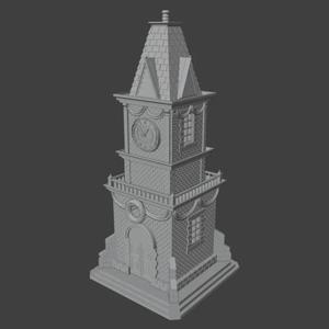 Christmas Village Clock Tower