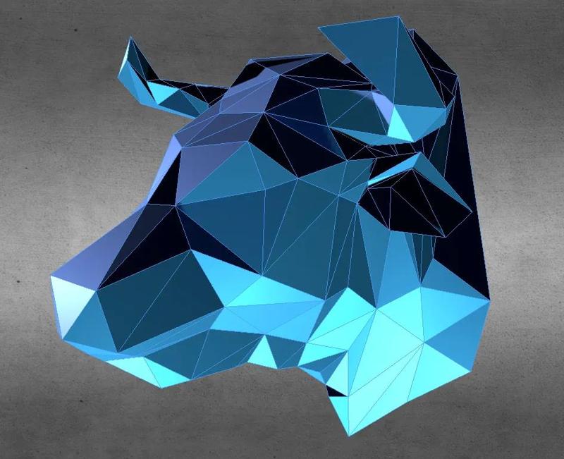 Low Poly Bull Head