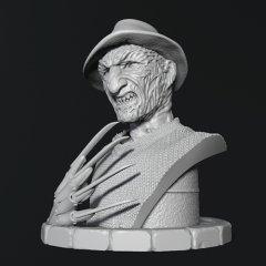 Freddy Krueger Bust 3D Printing Miniature | Static