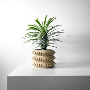 The Sivat Planter Pot STL 3D Print File, Digital Download for 3D Printing, Home Decor Planter for Plants & Flowers