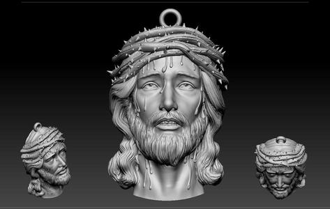 Jesus Head pendant