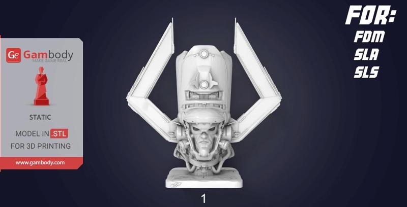 Galactus Bust 3D Printing Figurine | Static