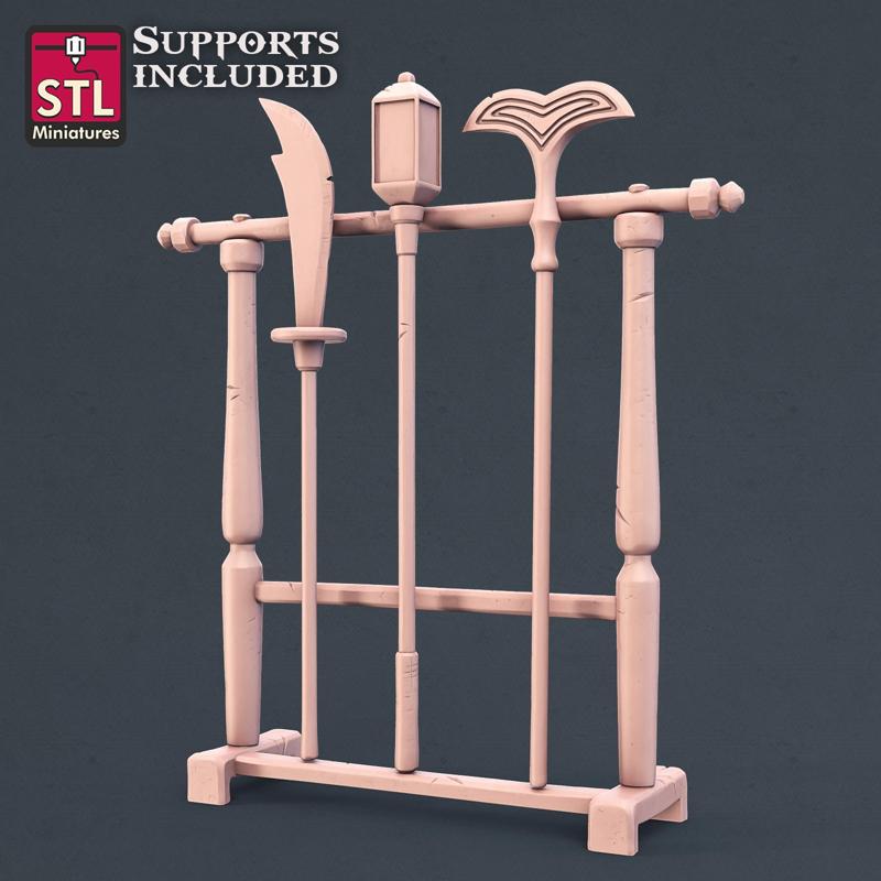 Monk Weapon Rack
