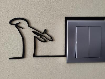 Funny Light Switch Gadget – by La Linea Balum v.2