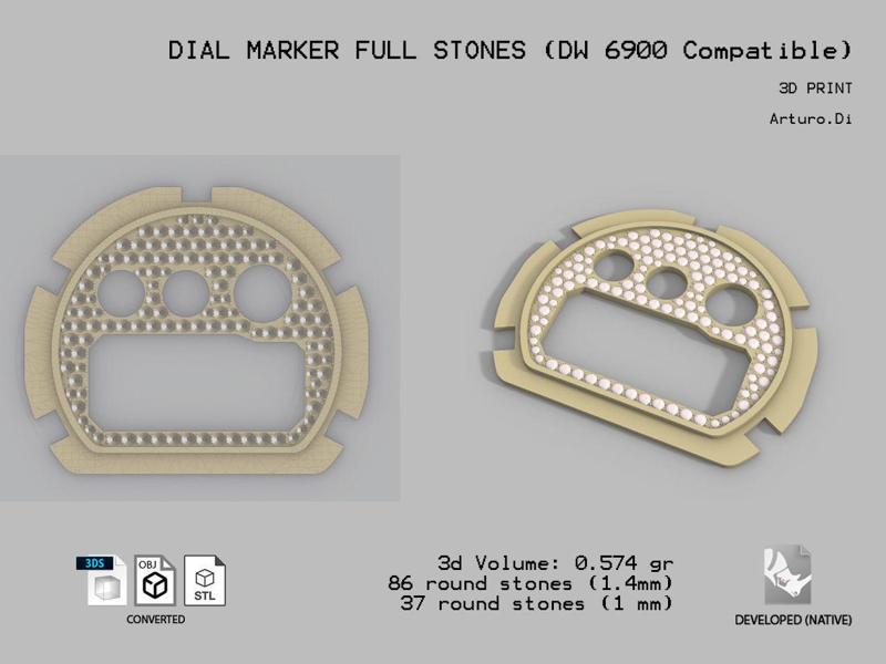 Dial Marker full stones compatible with DW 6900