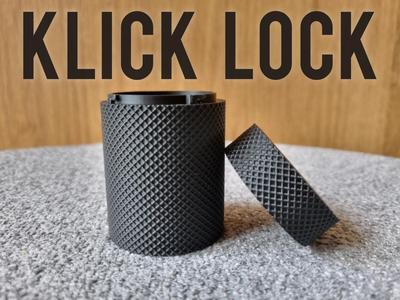Klick lock container - Diamond pattern