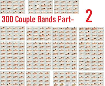 300 Couple Band Ring 3dm stl render detail Part-2  3D Model Collection