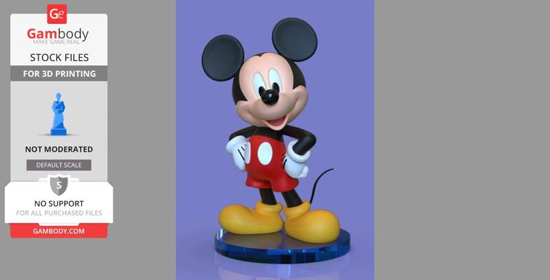Mickey Mouse 3D Print Model
