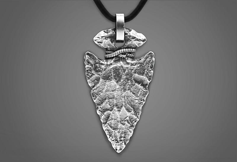 Stone Arrowhead Pendant