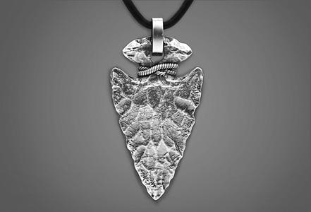 Stone Arrowhead Pendant