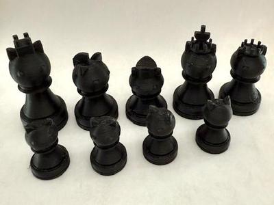 Cat Chess Pieces