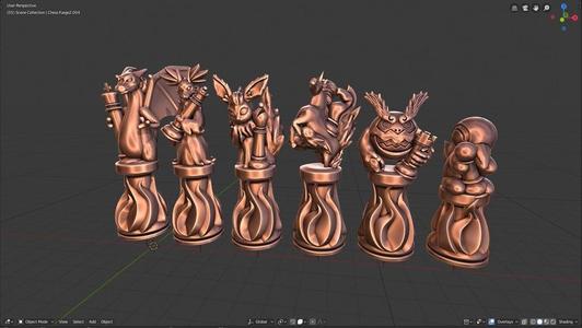 Fire type Pokemon CHess Pack
