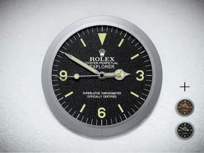 Rolex Explorer Vintage – Wall Clock