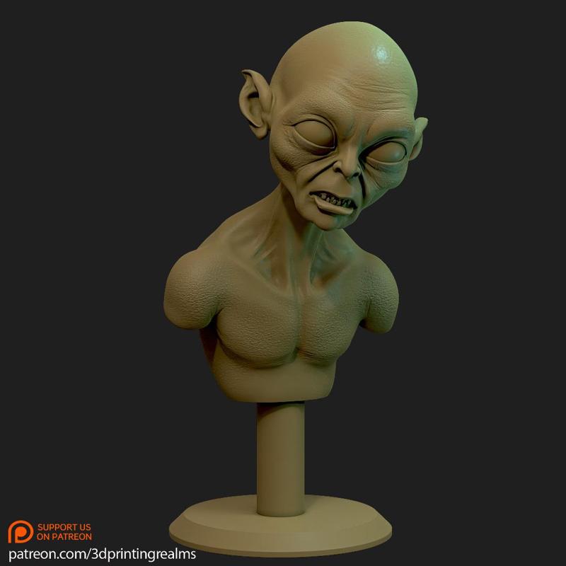 Gollum Bust