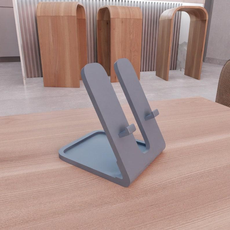 3D Modern Phone Stand or Holder for Accessories with Stl File & Cell Phone Holder, 3D Printing, Phone Stand For Desk, 3D Printed Decor