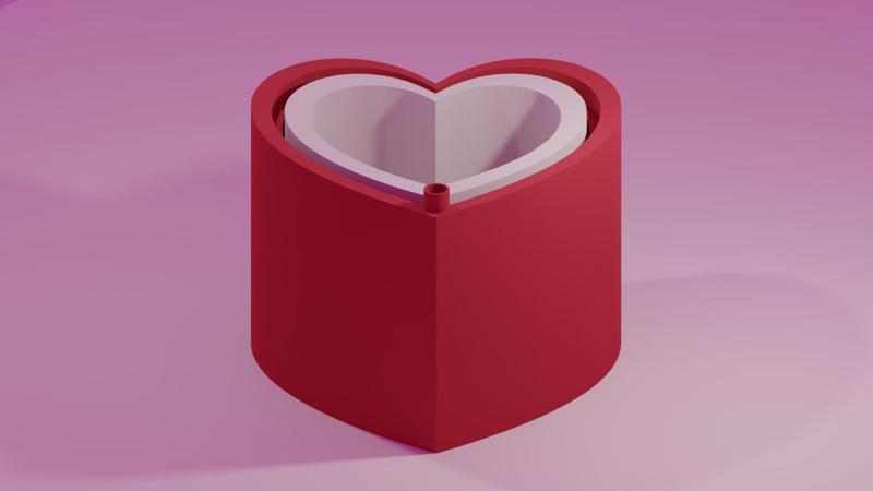 The Self Fulfilling Heart – Remix of Simple Heart Box with Lid