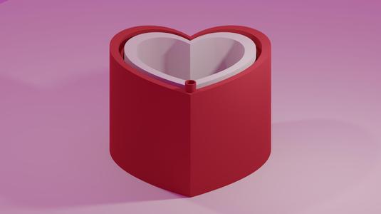 The Self Fulfilling Heart – Remix of Simple Heart Box with Lid