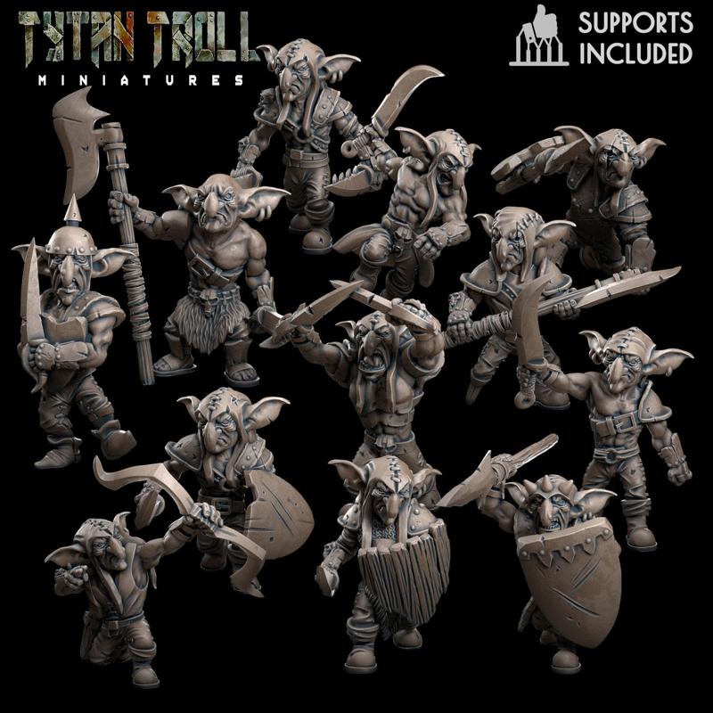 Goblin Raider Pack – Pre-Supported