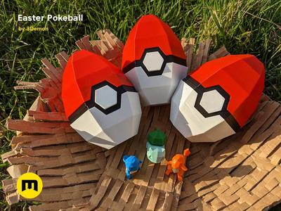 Pokeball Easter Egg Box Decoration