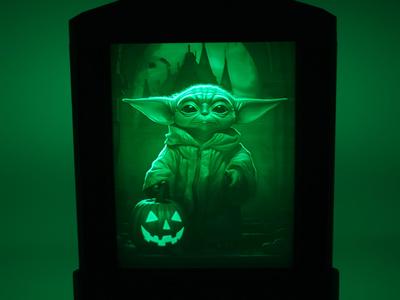 StarWars Halloween Lithophane (panels pack) . (Inspired) Compatible with all my large lamps.