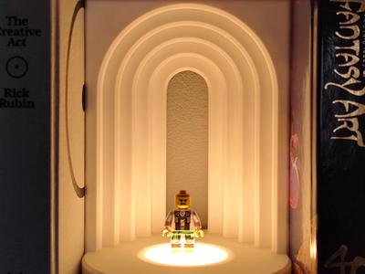 Toy Art Display Stand /  Book Nook (LED Lamp 001)