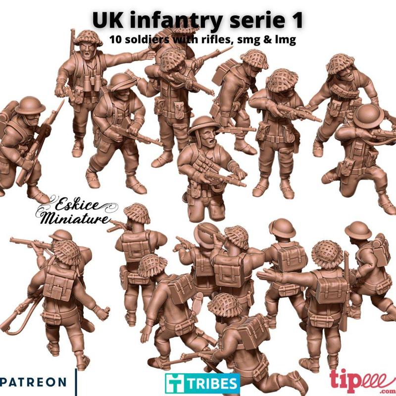 UK infantry serie 1 – 28mm