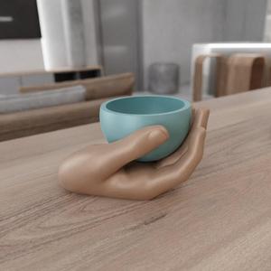3D Hand with Planter Stl with 3D Print Stl Files and Gifts for Her & Hand Sculpture, 3D Printed, 3D Printing, Planter Indoor, Desk Planter