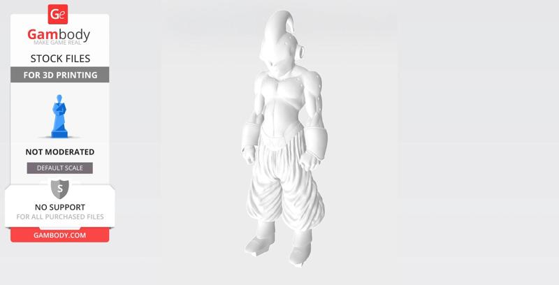 DBZ Kid Buu 3d Print Ready Model