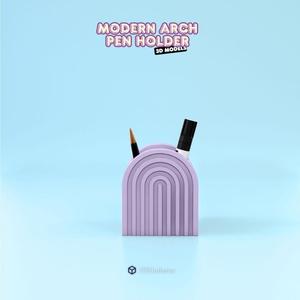 Modern Arch Pen Holder 3D Print STL File