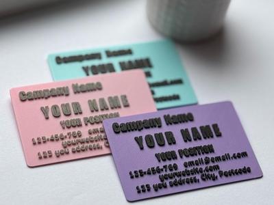 Simple business card (Editable) V2