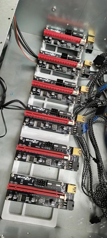 Inter-Tech (and generic chinese) 4W40 4W2 4U Mining-Server Case – PCIe Risers bracket
