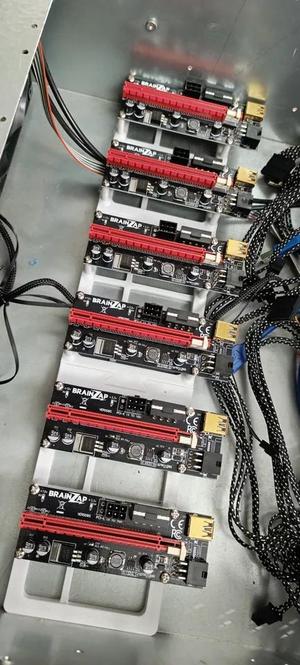 Inter-Tech (and generic chinese) 4W40 4W2 4U Mining-Server Case – PCIe Risers bracket