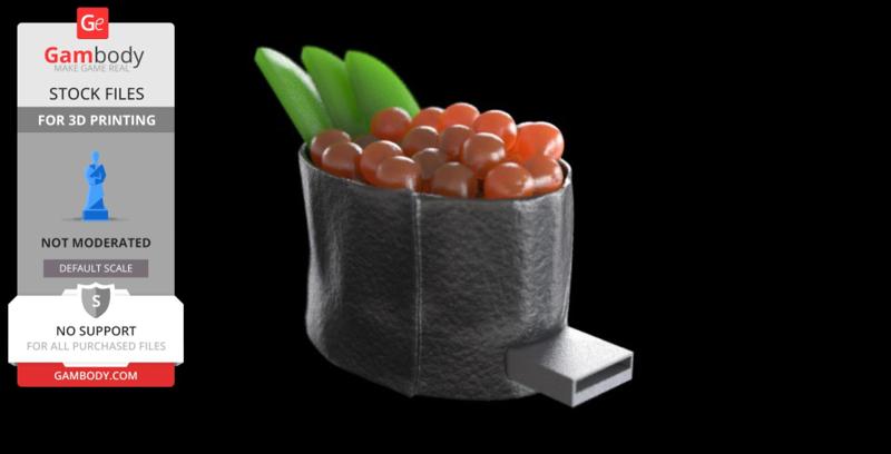 Flash Memory Stick Sushi Ikura Case