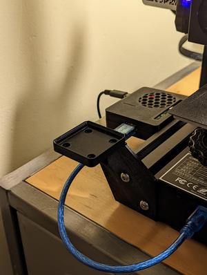 Gridfinity Ender 3 (± Pro) Extrusion-Mounted 1×1 Baseplate