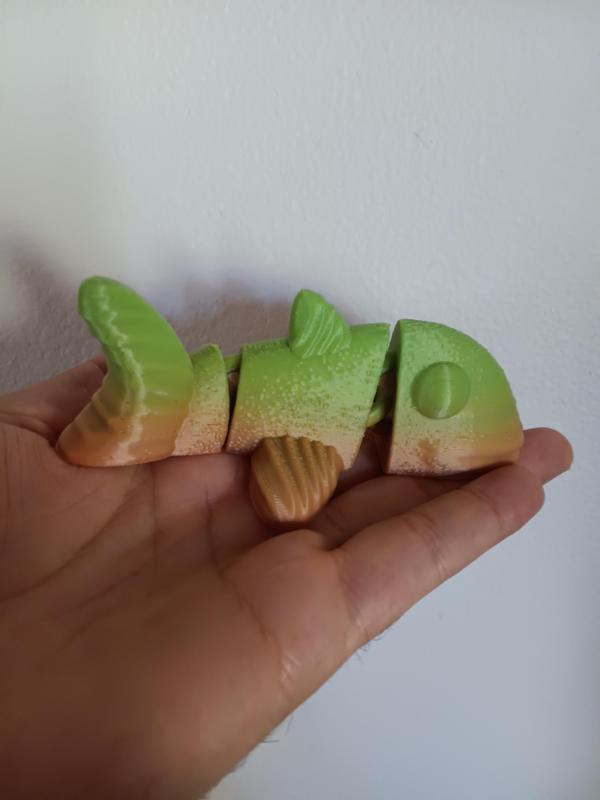 Flexi Goldfish - fidget toy - articulated - print in place