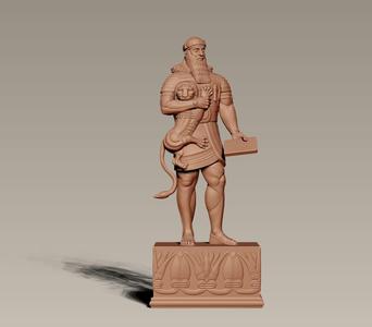 Ashurbanipal statue of person