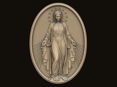 Virgin Mary Medallion no 3