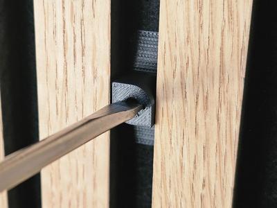 M4 & M5 Twist-Lock mounting clip for akustik panel