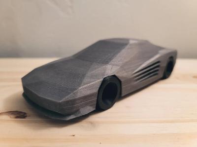 Low Poly Ferrari Testarossa