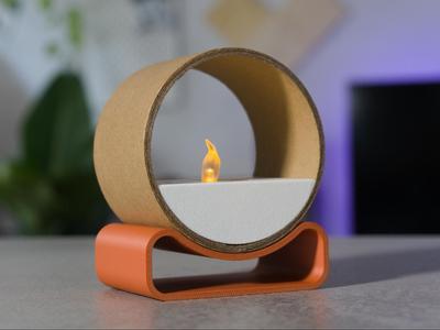 Wavy recycled spool – Tea Light