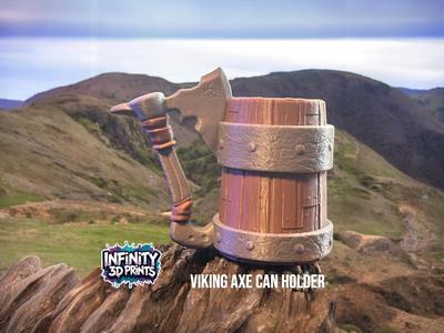 VIKING AXE CAN HOLDER