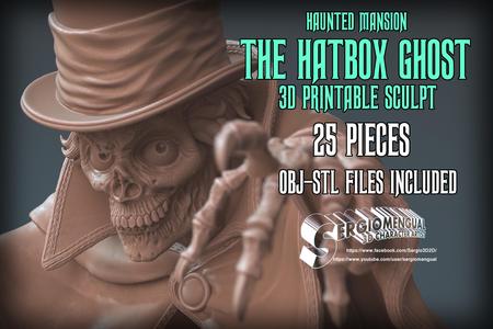 Disney Haunted Mansion The Hatbox Ghost 3D Printable Sculpt
