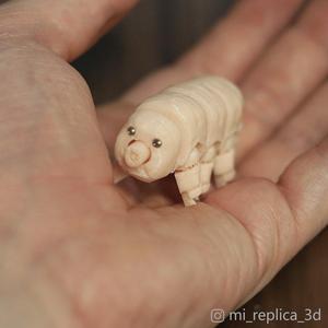 Tiny Articulated Tardigrade. Print in Place